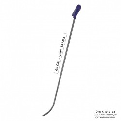 65 cm 10 mm Çap Özel Yapım Yassı Uçlu oval Çubuk - S12-02