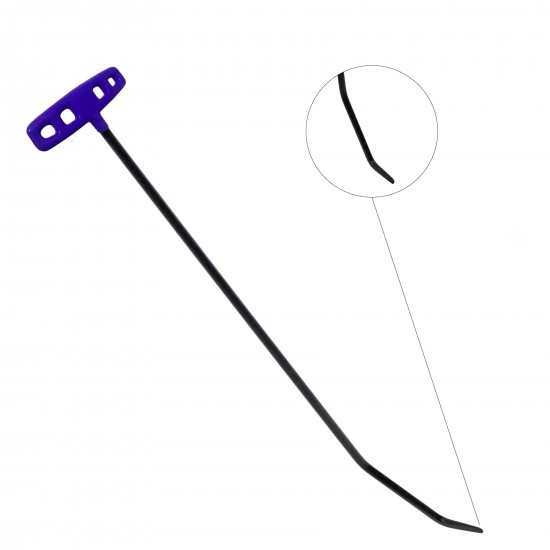 70 cm 10 mm Çap Çift Kıvrımlı Yassı Uç Çubuk - S3-05