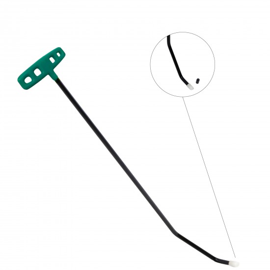 60 cm 8 mm Çap Çift Kıvrımlı Vida Dişli Uç Çubuk - S4-01