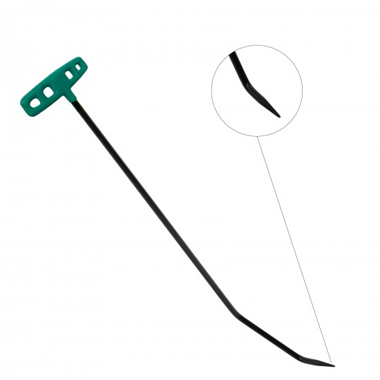 60 cm 8 mm Çap Çift Kıvrımlı Sivri Uç Çubuk - S4-03