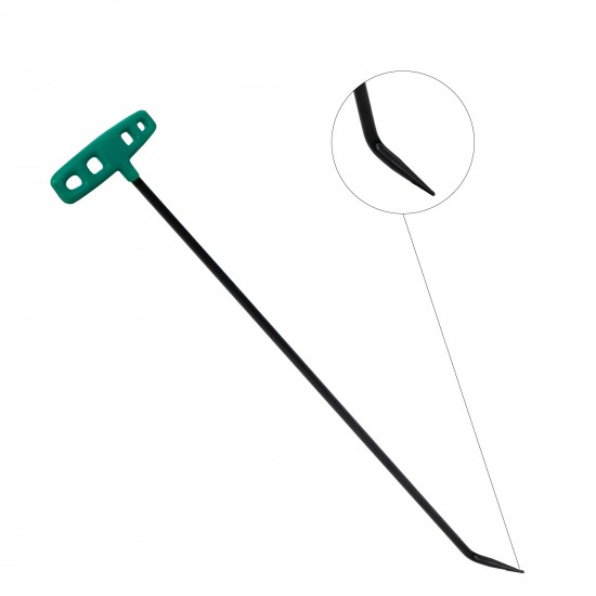 60 cm 8 mm Çap Tek Kıvrımlı Sivri Uç Çubuk - S4-04