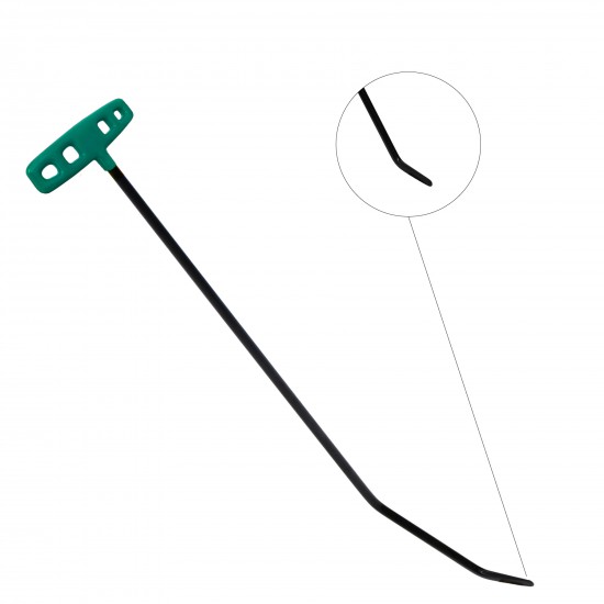 60 cm 8 mm Çap Çift Kıvrımlı Yassı Uç Çubuk - S4-05