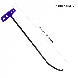 60 cm 10 mm Çap 3 Kıvrımlı Yassı Sivri Uç Çubuk - S5-01 60 cm 10 mm Çap 3 Kıvrımlı Yassı Sivri Uç Çubuk - S5-01