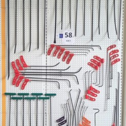 58 Parça PDR Göçük Düzeltme Çubuk Seti 