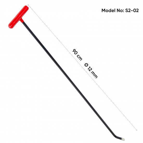 90 cm 12 mm Çap Tek Kıvrımlı Vida Uç Çubuk - S2-02 90 cm 12 mm Çap Tek Kıvrımlı Vida Uç Çubuk - S2-02