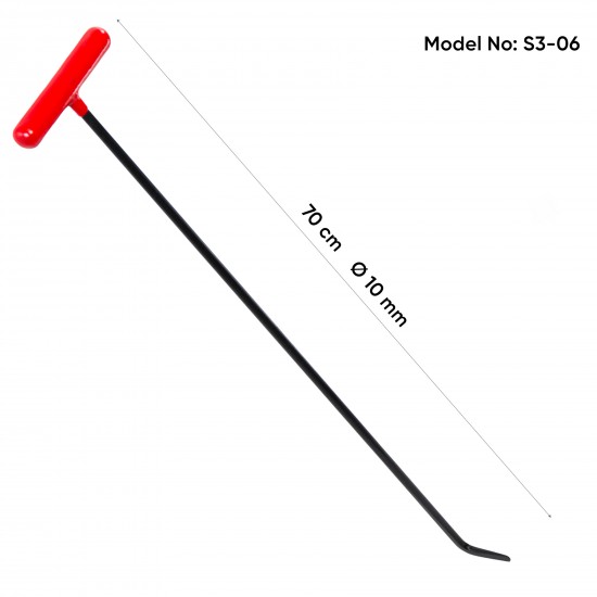 70 cm 10 mm Çap Tek Kıvrımlı Yassı Uç Çubuk - S3-06 70 cm 10 mm Çap Tek Kıvrımlı Yassı Uç Çubuk - S3-06