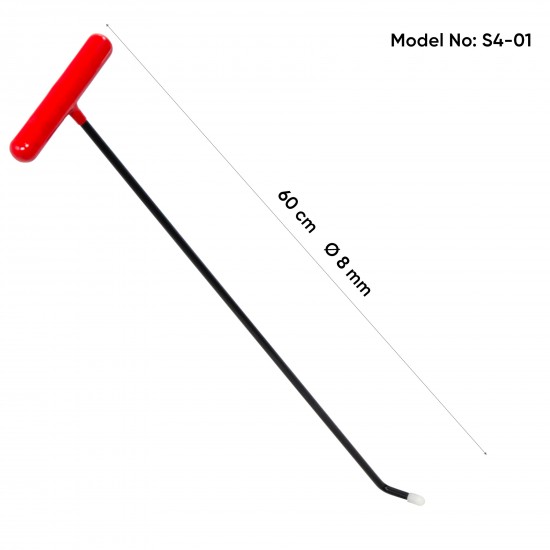 57 cm 8 mm Çap Çift Kıvrımlı Vida Dişli Uç Çubuk - S4-01 57 cm 8 mm Çap Çift Kıvrımlı Vida Dişli Uç Çubuk - S4-01