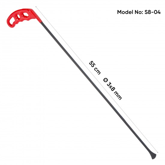 55 cm 3X8 mm Çap Plaka Çubuk Büyük Ağız Çubuk - S8-04 55 cm 3X8 mm Çap Plaka Çubuk Büyük Ağız Çubuk - S8-04