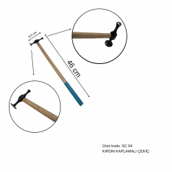 46 cm Krom Kaplamalı Boyasız Göçük Düzeltme Çekici, PDR Çekiç - SC-04