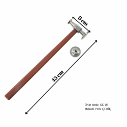 45 cm Boyasız Göçük Düzeltme Madalyon Çekiç, PDR Çekiç