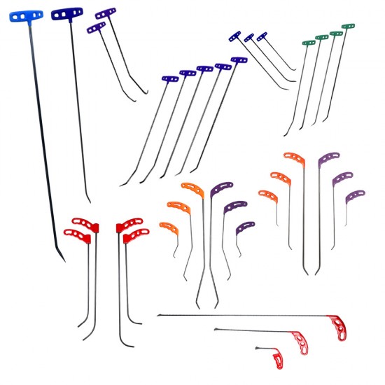 35 Parça PDR Göçük Düzeltme Çubuk Seti 