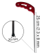 25 cm 3x8mm Çap Plaka Çubuk Büyük Ağız Çubuk - S15-02
