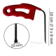 10 cm 3x8mm Çap Plaka Çubuk Büyük Ağız Çubuk - S15-01
